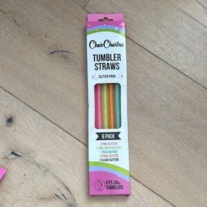 CharCharms‎ | Glitter Tumbler Straws - 6 Pack